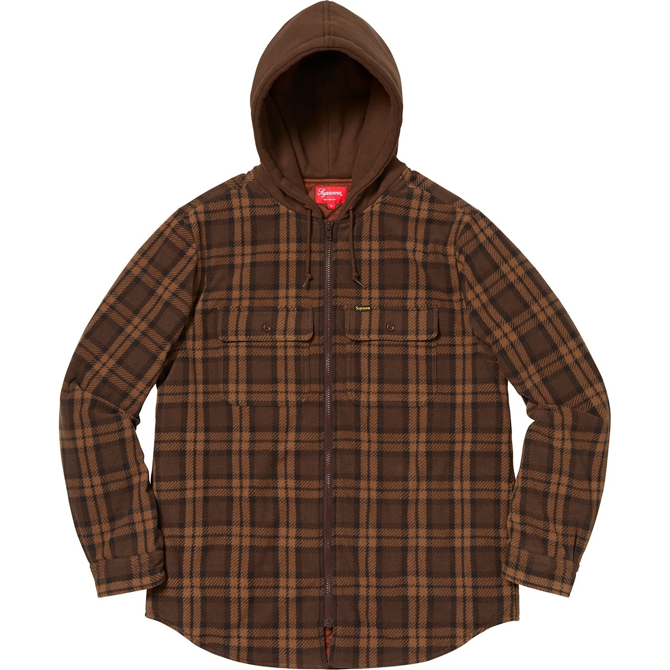 Hooded Plaid Work Shirt view 5